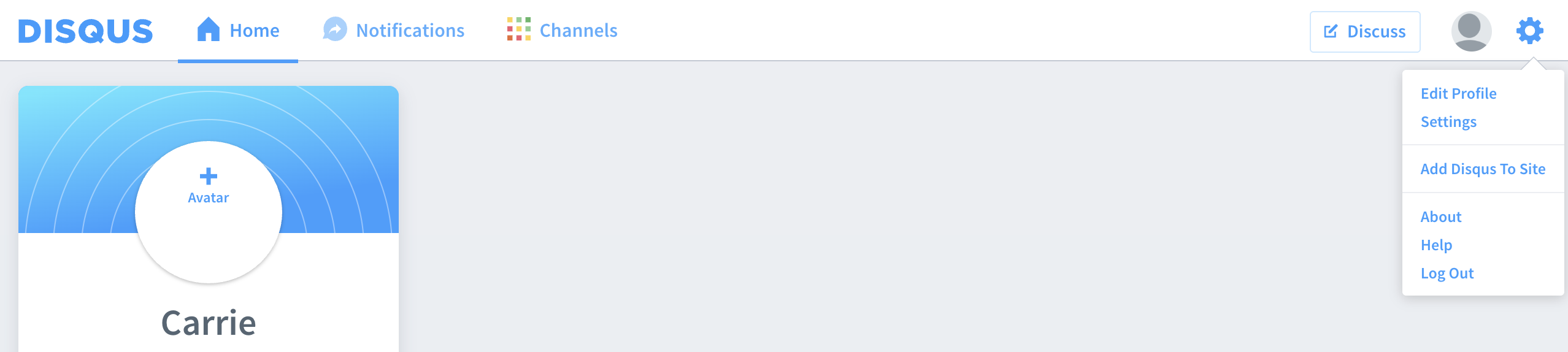 Disqus Add Site
