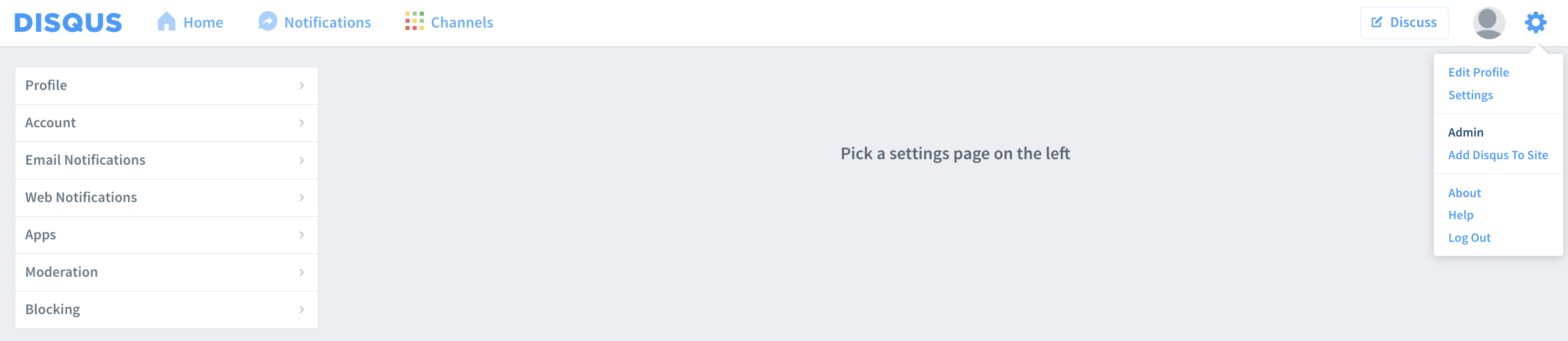 Disqus Admin