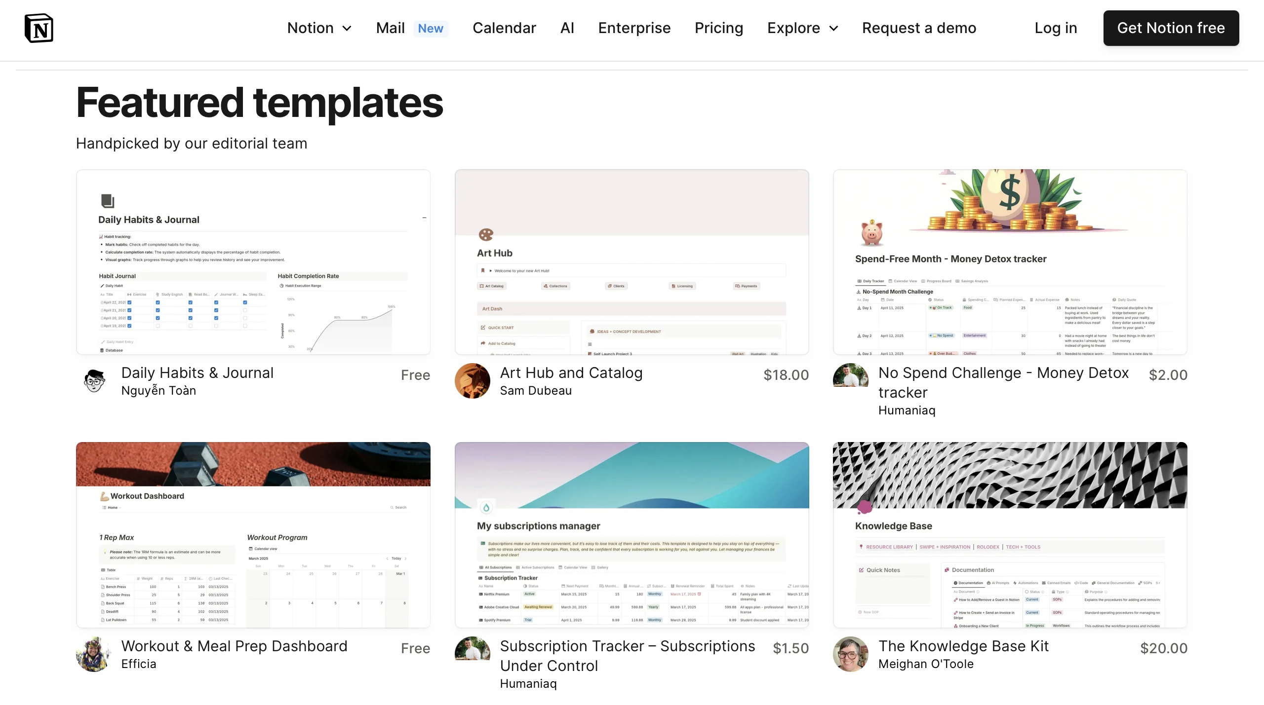 Notion Themes Market